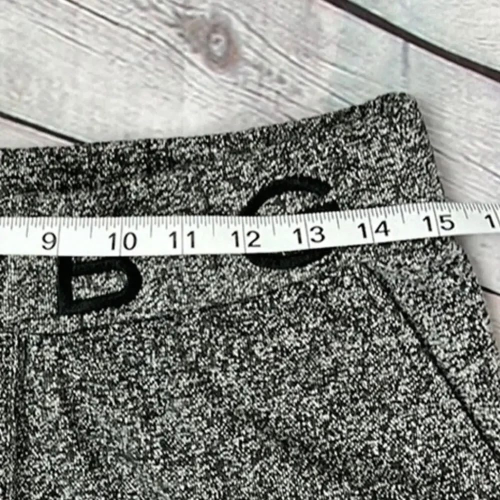 BCBGMAXAZRIA Joggers Heather Gray Branded Waist Size M Athleisure Loungewear